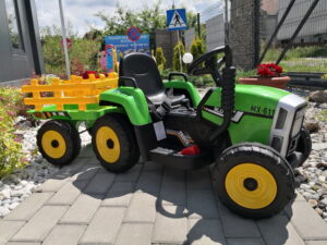 Pojazd dla dzieci Traktor z Przyczepą 2x45W 12V9AH ZIELONY