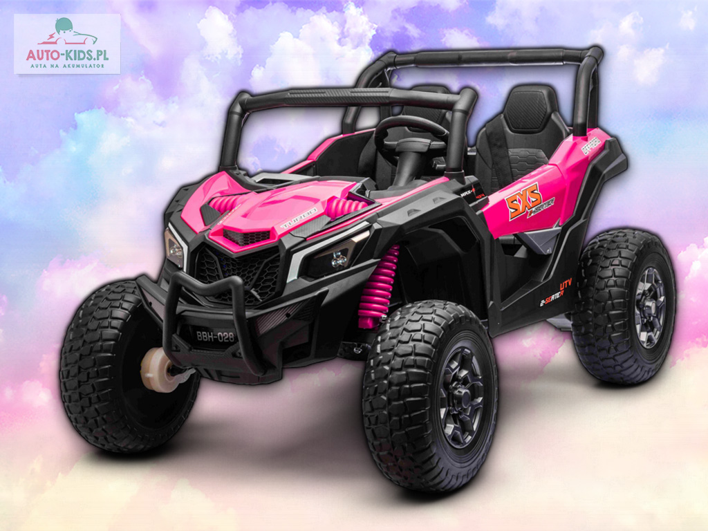 2026 Wielki pojazd 2-osob. Buggy Off-Road Mega Moc 4x4 800W 24V20AH! RÓŻOWY