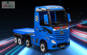 Ciężarówka z Naczepą! Mercedes-Benz Actros Truck 4x45W 12V14Ah! NIEBIESKI