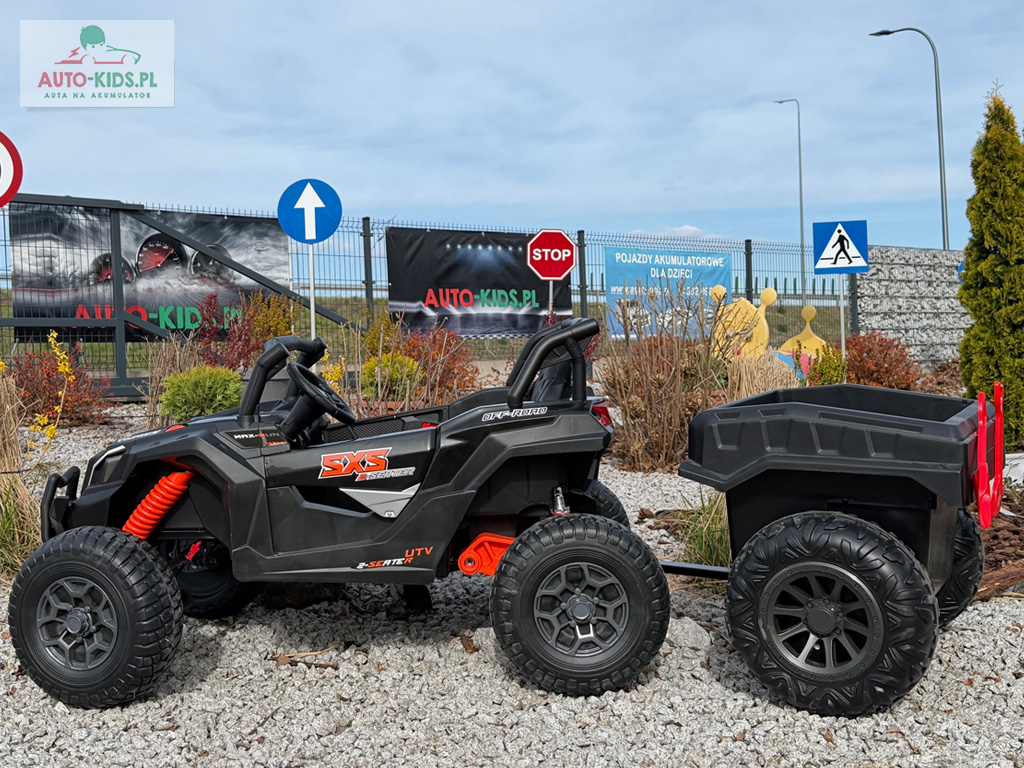Wielki pojazd 2-osob. Buggy Off-Road z PRZYCZEPKĄ Mega Moc 4x4 800W 24V20AH! 4 kolory