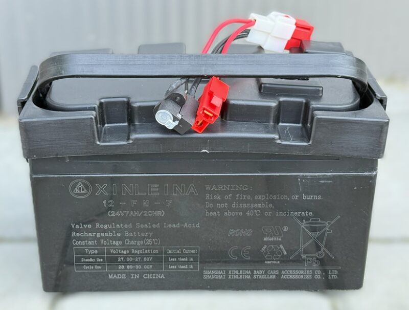 Wymienny Akumulator Żelowy 24V/7Ah w OBUDOWIE + końcówka do ładowania!!