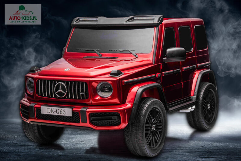 Mercedes AMG G63 XXL Wersja PREMIUM! CICHE SILNIKI 2X280W!! 2x24V 20Ah!! CZERWONY LAKIEROWANY
