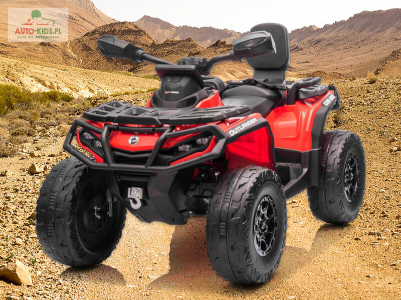 Quad Can Am Outlander z PRZYCZEPKĄ 4x45W 180W 12V14Ah + Pilot z funkcją STOP!!! 2 KOLORY