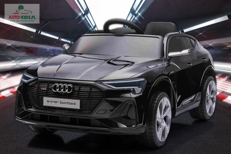 Audi e-tron 4x4 12V9Ah koła EVA CZARNY LAKIEROWANY