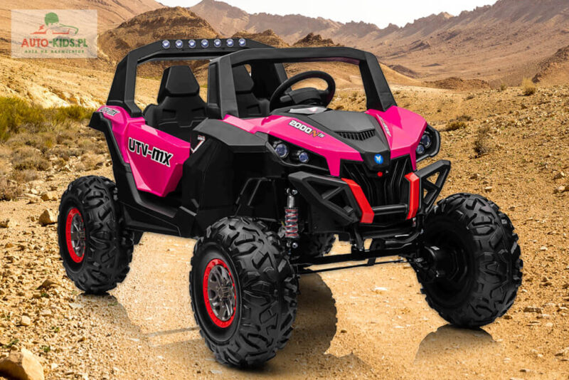 Pojazd Buggy UTV XMX-603B Wersja PREMIUM 24V 4x100W=400W 24V/9Ah - RÓŻOWY