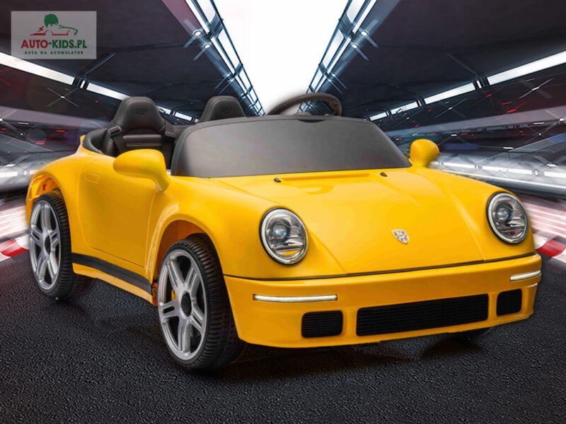 Porsche 911 RUF Wersja Premium CICHE SILNIKI 2x150W (300W!) 24V 8Ah! - ŻÓŁTY