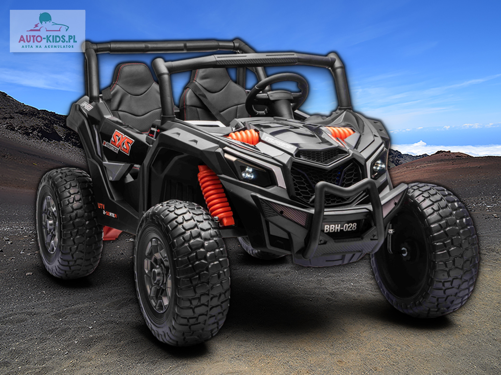 2026 Wielki pojazd 2-osob. Buggy Off-Road Mega Moc 4x4 800W 24V20AH! CZARNY