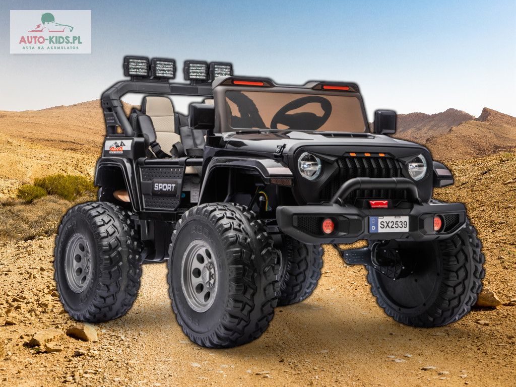 Rozsuwany Jeep SX2539 Extreme Sport Wersja Premium 4x120 (480W)! 24V 14Ah! CZARNY