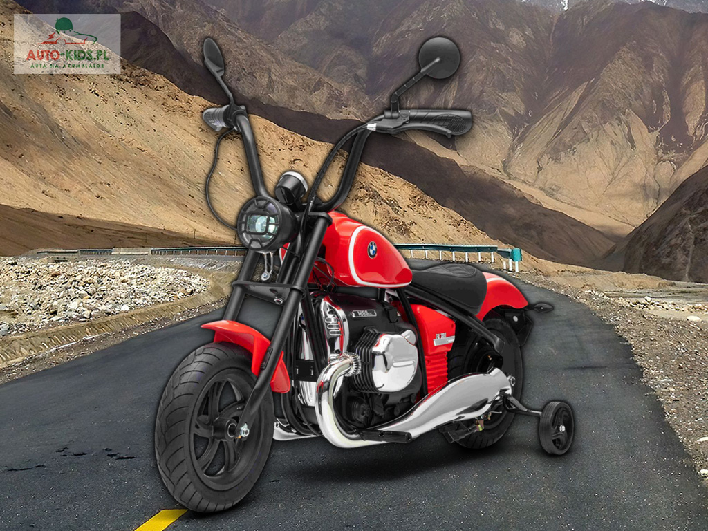Motocykl dla dzieci BMW R18 1800CC 200W CICHY SILNIK! 24V 9Ah! Wersja Premium! CZERWONY