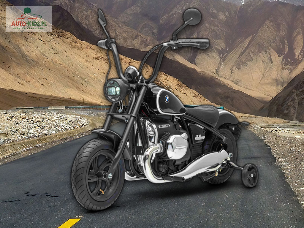 Motocykl dla dzieci BMW R18 1800CC 200W CICHY SILNIK! 24V 9Ah! Wersja Premium! CZARNY